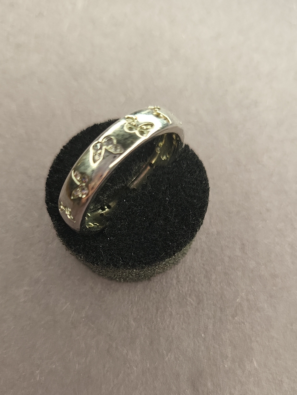 Silver Butterfly Accent Band Ring - Women Jewelry